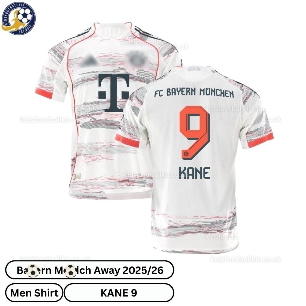 Bay^_^rn Away Men Football Shirt 2025/26 – KANE 9